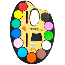 Paint Palette and Brush Set